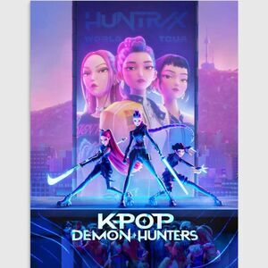 KPop Demon Hunters HUNTR/X World Tour Poster & KPop Demon Hunters Group Poster